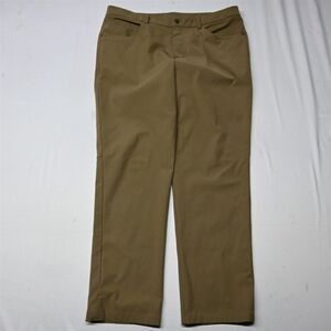 Lululemon 36x31 Khaki ABC 5 Pocket M5335S Slim Warpstreme Mens Performance Pants
